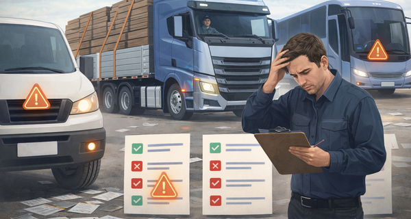5 erros comuns em inspeções de frota (e como evitar)