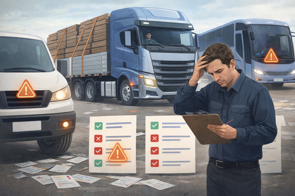 5 erros comuns em inspeções de frota (e como evitar)